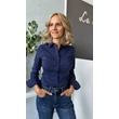 Kék/fehér pöttyös ing 