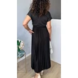 Emina plisszírozott aljú maxi ruha