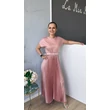 Emina plisszírozott aljú maxi ruha