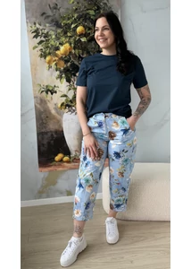 Kerek nyakú pamut póló