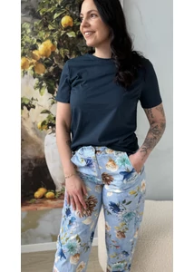 Kerek nyakú pamut póló