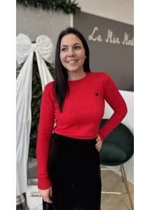Csavart mintás pulcsi 