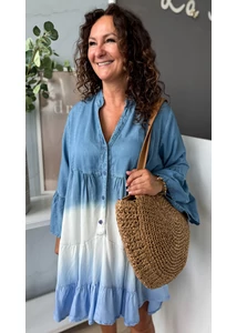 Színátmenetes farmer ruha