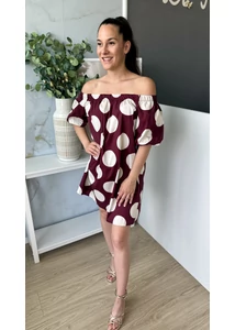 Carmen pöttyös ruha 