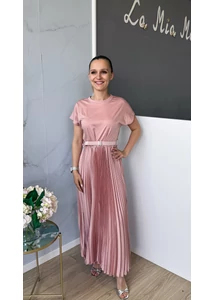 Emina plisszírozott aljú maxi ruha