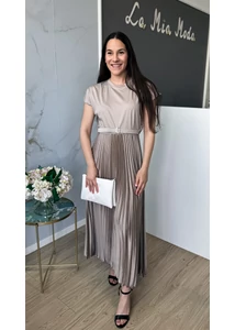 Emina plisszírozott aljú maxi ruha