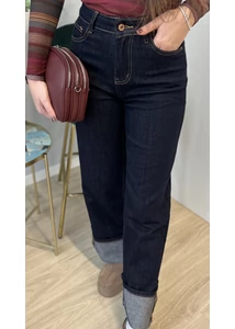 Felhajtós szárú farmer 