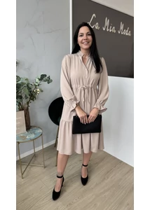 Elegáns bézs ruha 