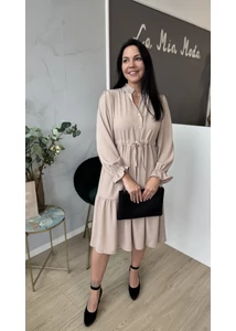 Elegáns bézs ruha 