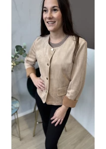 Velúrhatású kabátka 