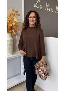 Kámzsás nyakú felső 