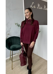 Sötétbarna push up nadrág 