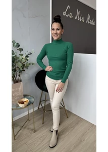 Magasított nyakú kötött felső