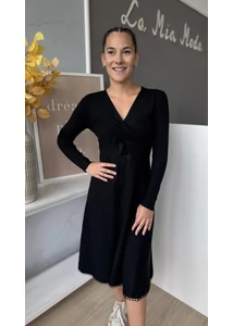 Átlapolt kötött ruha 