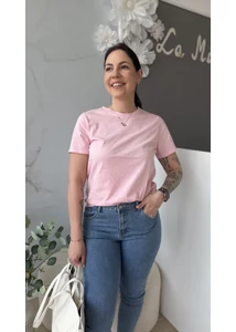 Kerek nyakú pamut póló