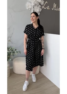 Pöttyös midi ruha