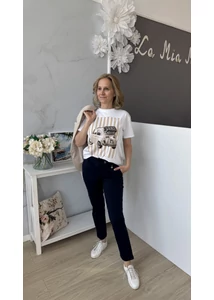 Szűk fazonú elegáns nadrág