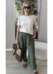 Fodros vállú felső