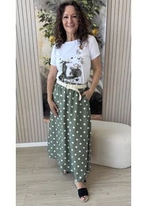 Pöttyös maxi szoknya