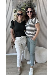 Lisa gyűrt anyagú nadrág 