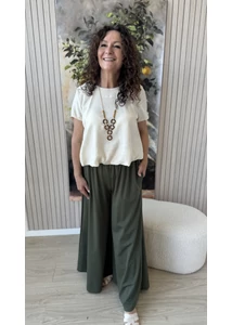 Gumis derekú lenge blúz 