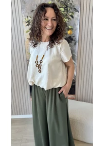 Gumis derekú lenge blúz 