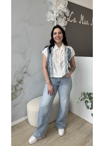 Farmer betétes mellény csipkével 