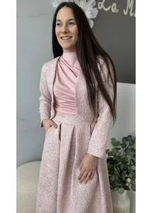 Nyomott mintás alkalmi boleró 
