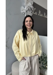 Velúr hatású kabát 