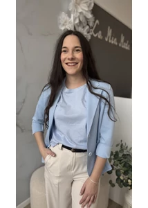 Kerek nyakú pamut póló