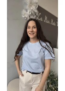 Kerek nyakú pamut póló