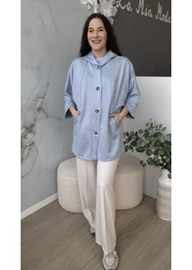 Kapucnis velúrhatású kabát 