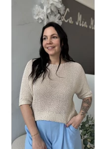 Lenge nadrág barna övvel 