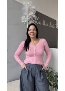 V nyakú kardigán  
