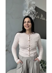 Arany gombos kötött kardigán