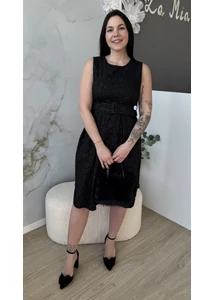 Elegáns nyomott mintás ruha