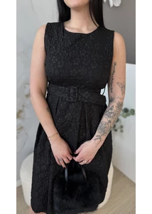 Elegáns nyomott mintás ruha