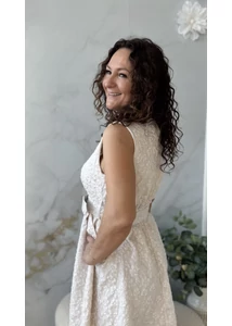 Elegáns nyomott mintás ruha