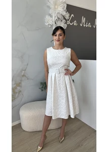 Elegáns nyomott mintás ruha