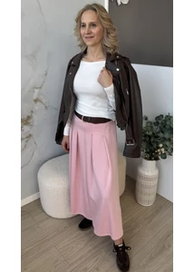 Öves, gumis derekú maxi szoknya