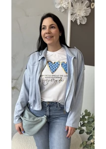 Velúr hatású kabát 