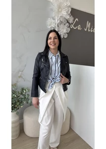 Tavaszi műbőr dzseki