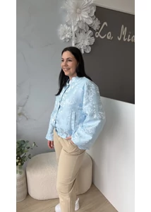 Nyomott mintás kabátka 