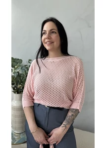 Lyukacsos kötésű felső